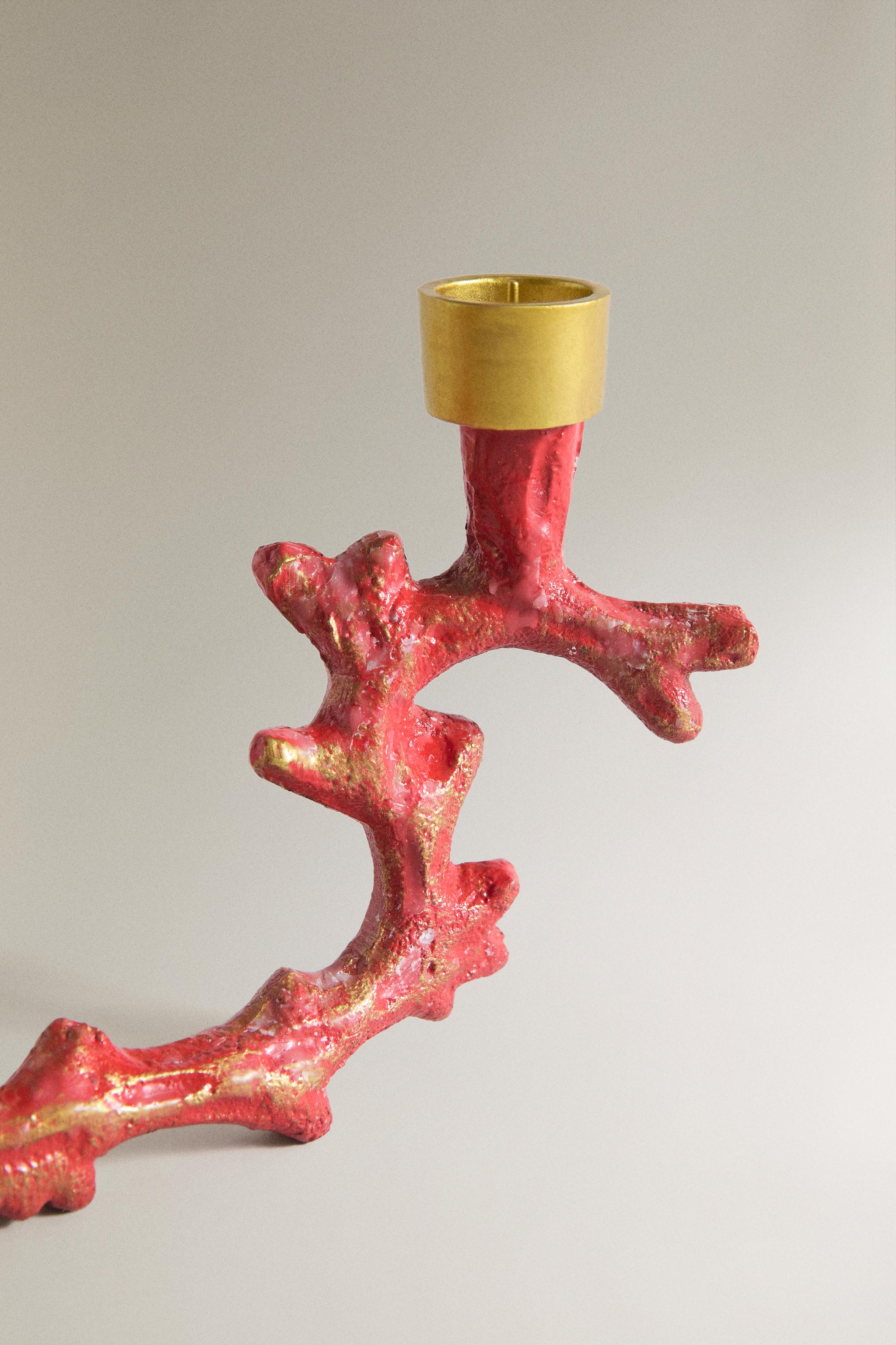 METAL CORAL CANDLESTICK | MARISA BERENSON